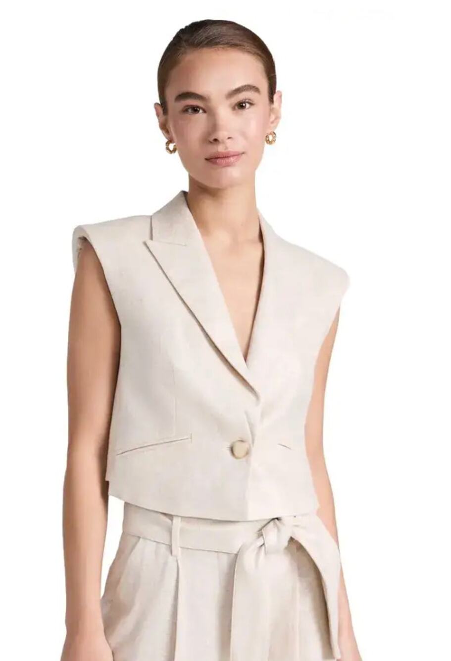 Veronica Beard Baxley Vest in Silver size 4